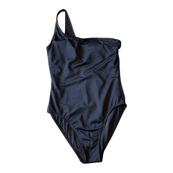 Andie NWT The Nantucket One Piece One Shoulder Black Size Extra Small Tall - Picture 5 of 13